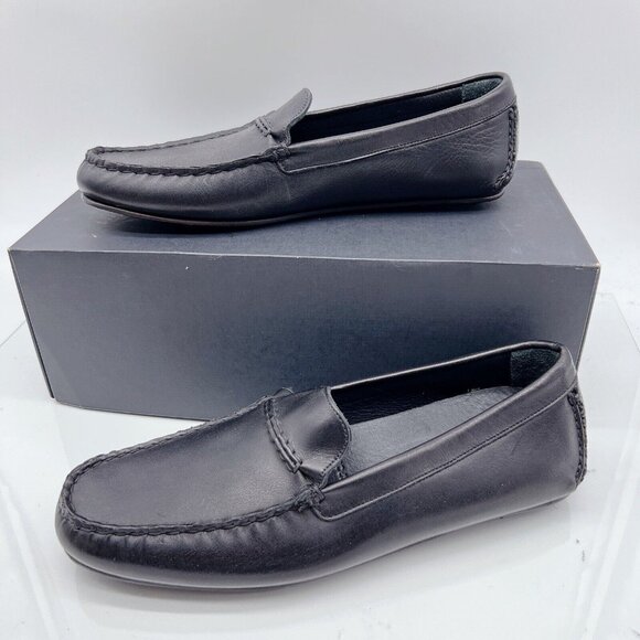 Allen Edmonds Super Sport Mens Driver Loafers Shoes Dress Black Leather US 9 - Picture 3 of 13